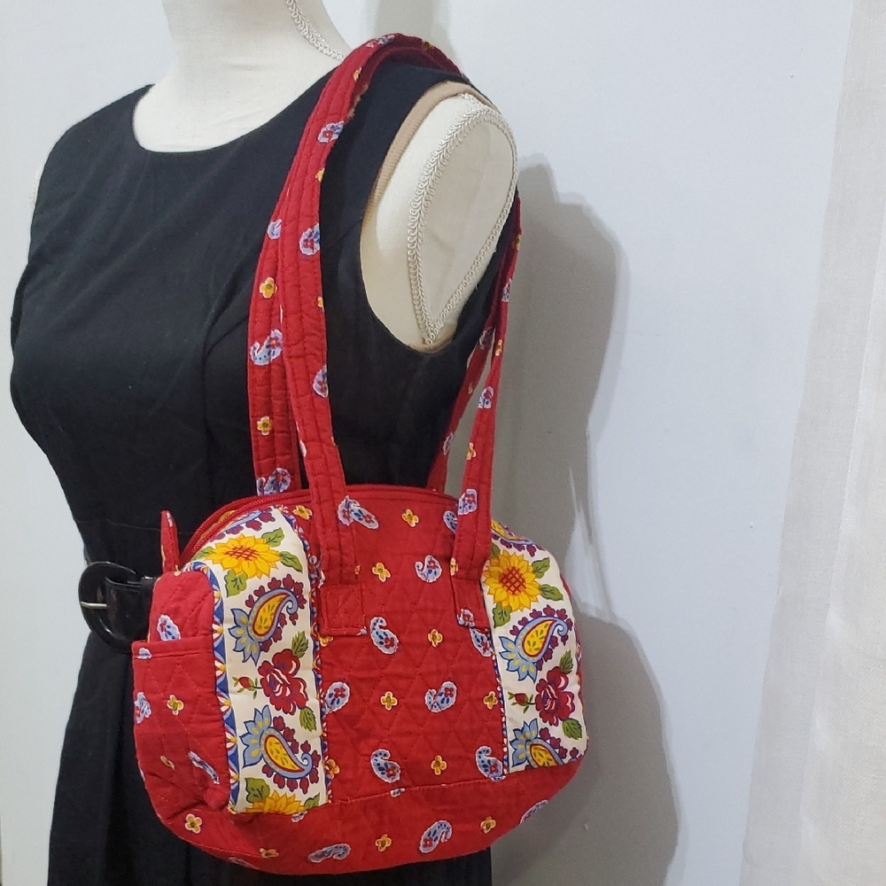 Red Floral Women's Bag